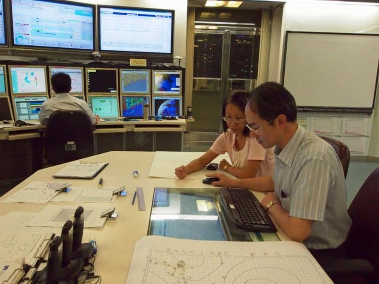 hk observatory forecasting room